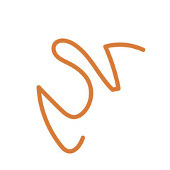 Tangled squiggly abstract line vector 