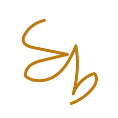 Tangled squiggly abstract line vector 