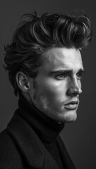 Obraz premium Define your style with a tailored taper haircut, blending precision with understated elegance flawlessly.