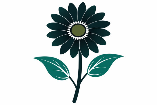 recommend clip art: Daisy black and white flower silhouette on white background, Vector illustration, bird, icon, svg, characters, Holiday t shirt, Hand drawn trendy Vector illustration, Rose flower