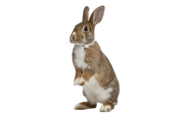 Obraz premium isolated cute rabbit , GENERATIVE AI