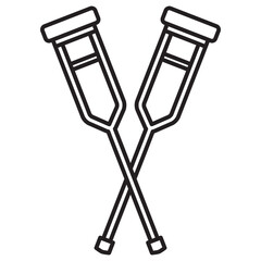 crutch icon