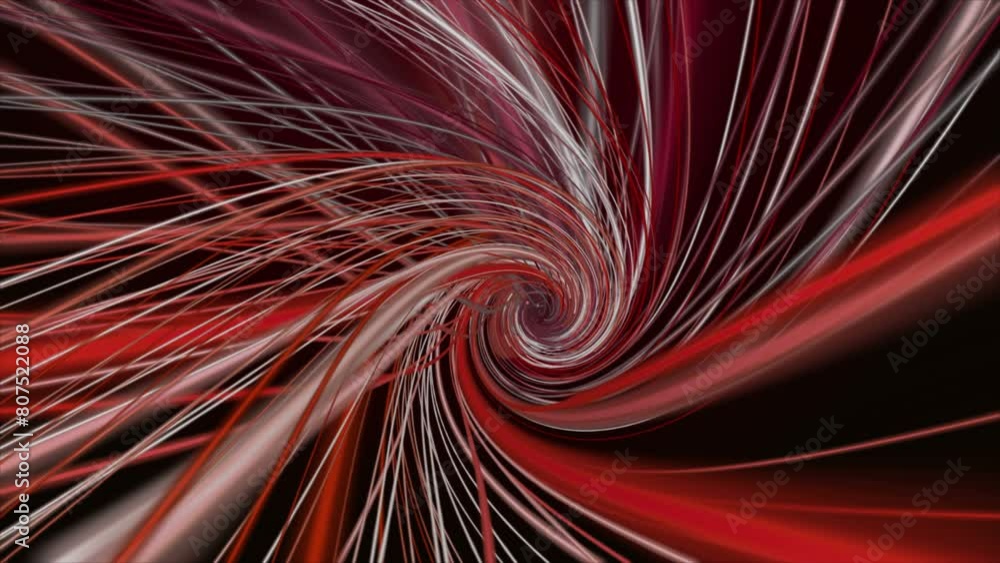 Poster Powerful video animation with stripe wave object in slow motion, 4096x2304 loop 4K