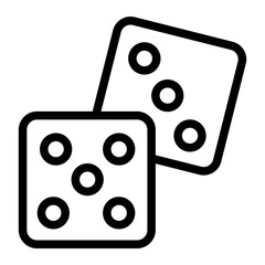 Dice With Numer 5, 