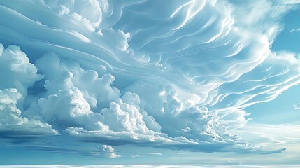 whimsical cloud formations adorn a serene lake, with a lone tree standing tall in the foreground and a distant mountain range visible in the background