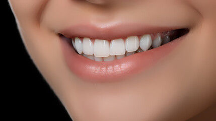 Obraz premium Beautiful woman's smile, white teeth