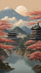 Ancient Japan illustration