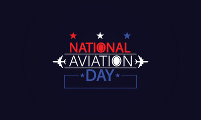 Fototapeta premium A Tribute to Aviation USA Flag Illustration for National Aviation Day