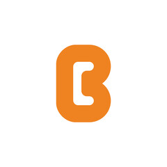letter b simple cute simple logo vector