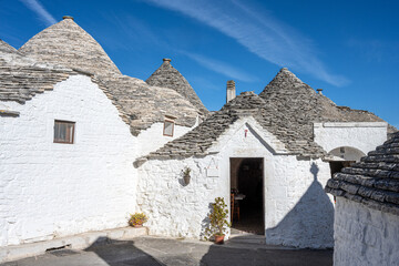 The famous trulli houses of Alberobello in Puglia, Italy