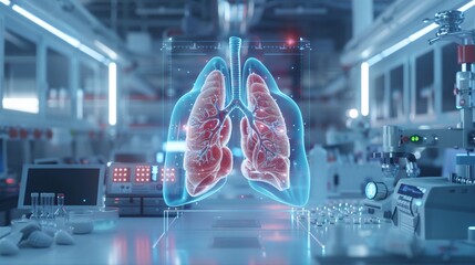 Advanced Lung Anatomy Visualization in Research Lab