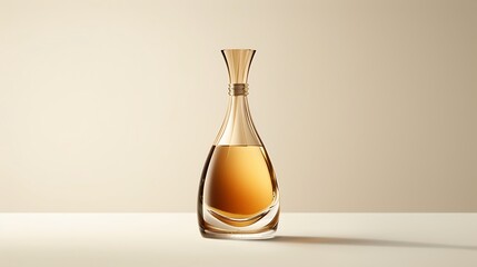 Luxury bottle showcased against a clean white backdrop, radiating opulence and exclusivity.