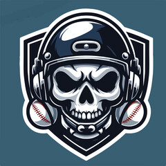 skull mascot logo icon Design