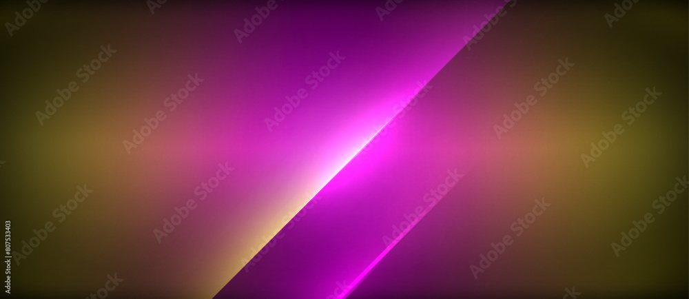 Poster a vibrant purple light illuminates a dark background, creating a mesmerizing display of colorfulness