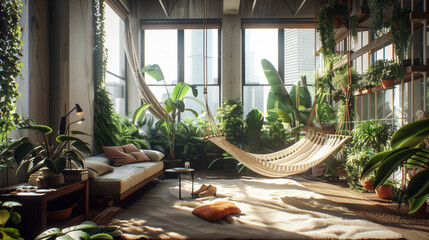 Jungle-Inspired Loft Haven