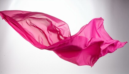 Fototapeta premium silk background, pink abstract fabric background, fabric fluttering in wind, Color gradient, ombre, Geometric. Lines, stripes, waves, drapery. Noise, grain, grungy, rough, Bright, Ai Generate 