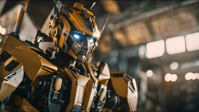 Robot car. cartoon. Generated AI