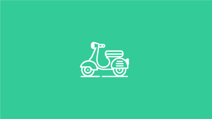 Logo Motorcycle transportation modern simpel design