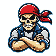 skull mascot logo icon Design