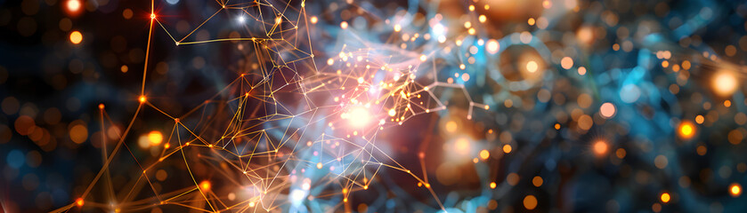 Artificial Intelligence Concept Robotic Hand Holding Glowing Brain. Technology background