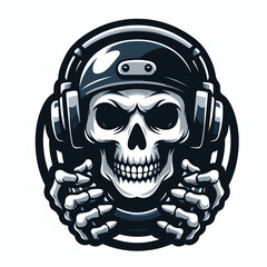 skull mascot logo icon Design