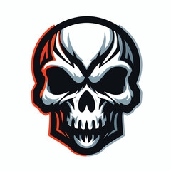 skull mascot logo icon Design