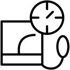 sphygmomanometer line icon
