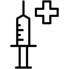 syringe line icon