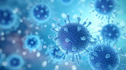 Virus close-up illustration