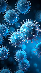 Virus close-up illustration