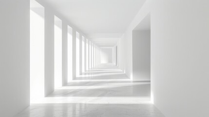 Obraz premium White walls in the room space background