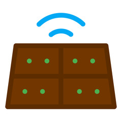 smart farm field icon 