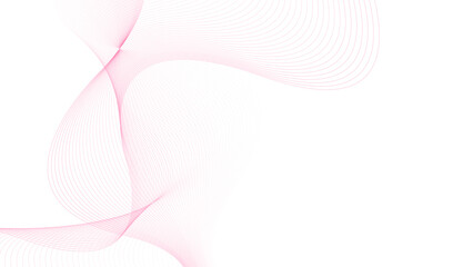 Modern Vector Background with Pink Wavy Lines. Abstract Vector Background With Smooth Color Wave.