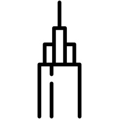 fiber optic line icon