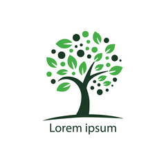 Obraz premium Vector silhouette of a tree