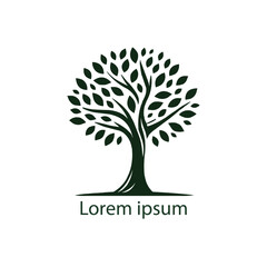Obraz premium Vector silhouette of a tree