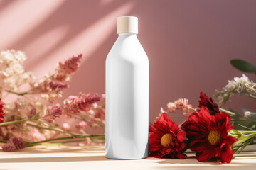 Bottle label png mockup, transparent design