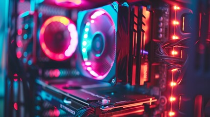 Fototapeta premium Gamer's Upgrade Installing a Powerful GPU