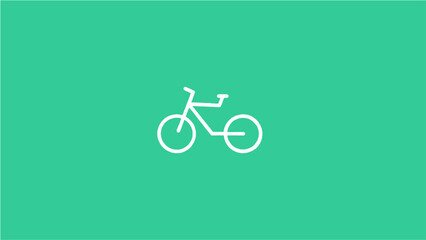 Fototapeta premium Bicycle simple design modern minimalis and eco transportation