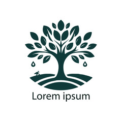 Obraz premium Vector silhouette of a tree