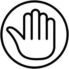hand line icon