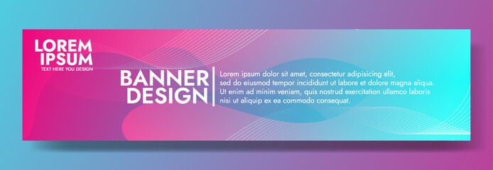 Elegant Blue Pink Gradient Wave Banner. Achieve an elegant and dynamic look with gradient waves in beautiful shades of blue and pink. Ideal for headers, promotional banners, and graphic elemen