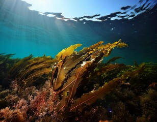 laminaria sea kale ocean reef underwater sea