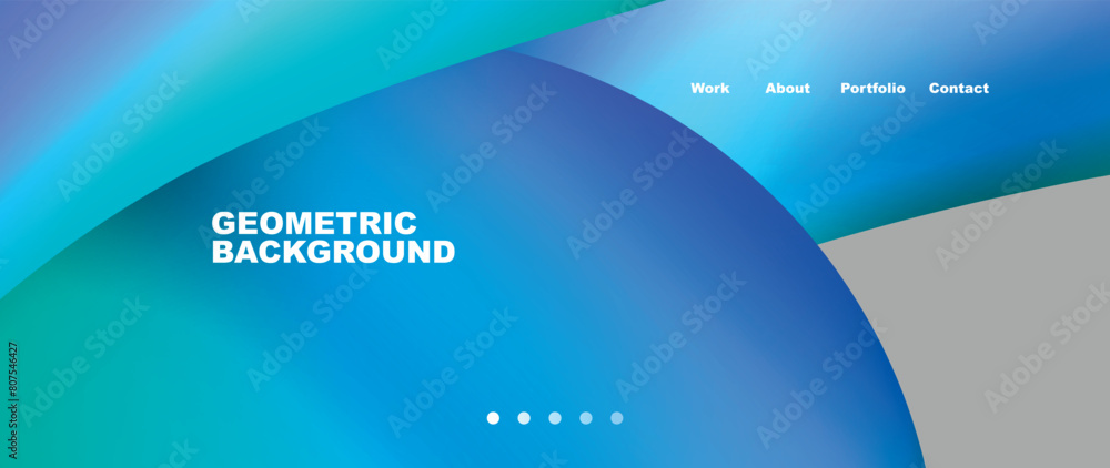 Poster it is a geometric background with a blue and green gradient . high quality