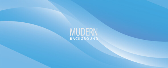 Blue abstract background with paper cut shapes. Vector illustration