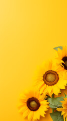 Sunflowers represent summer and warmth