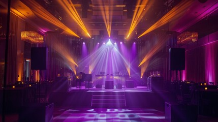 Elegant Corporate Gala with Ambient Festival Vibes.