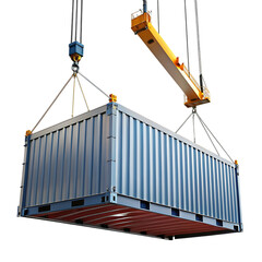 Blue cargo container