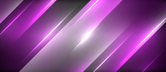 glowing purple lines on a dark background High quality