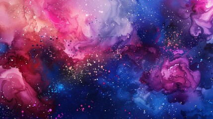 galactic garden with a variety of colorful flowers and plants, including a variety of blooms in shades of pink, purple, blue, and green, as well as a variety of trees and